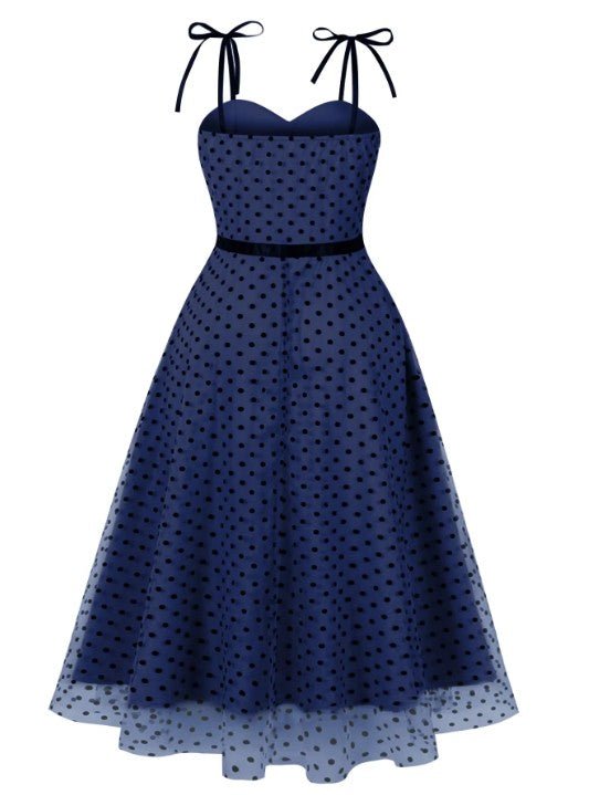 Robe de Soirée Année 50 Marine - Louise Vintage