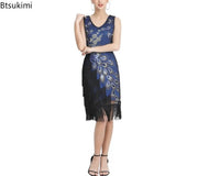 Robe des Années 20 Bleu