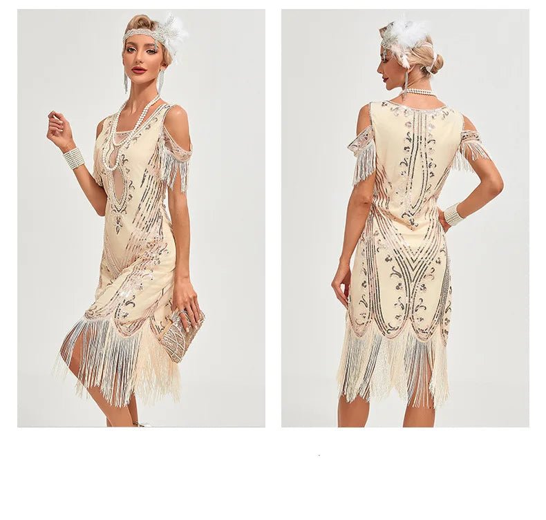 Robe des Années 20 Grise - Louise Vintage