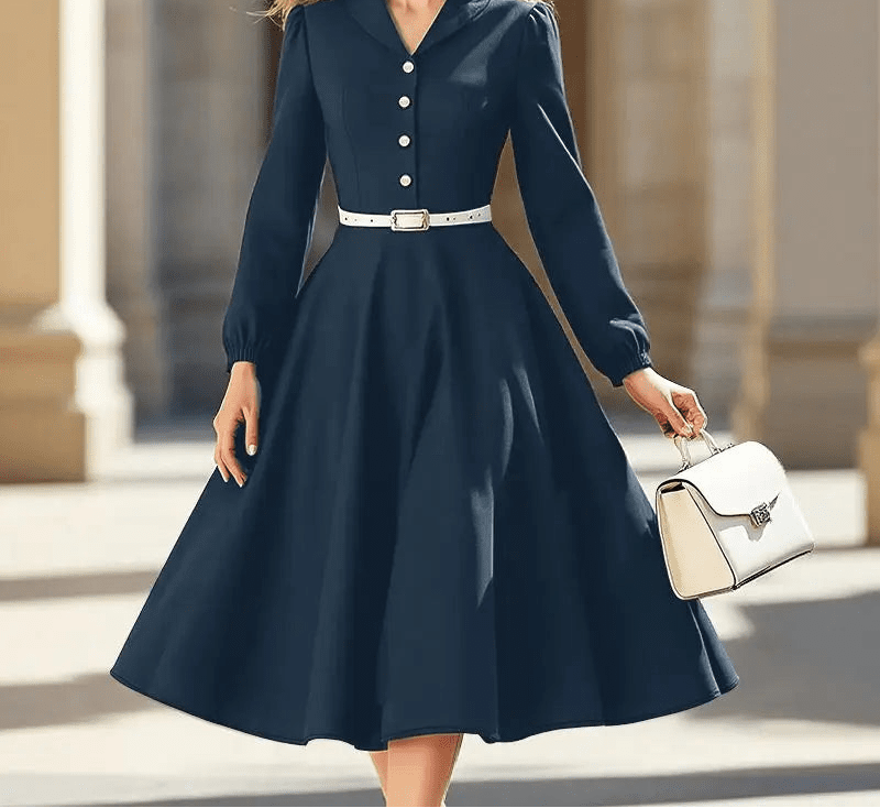 Robe des Années 50 Hiver - Louise Vintage