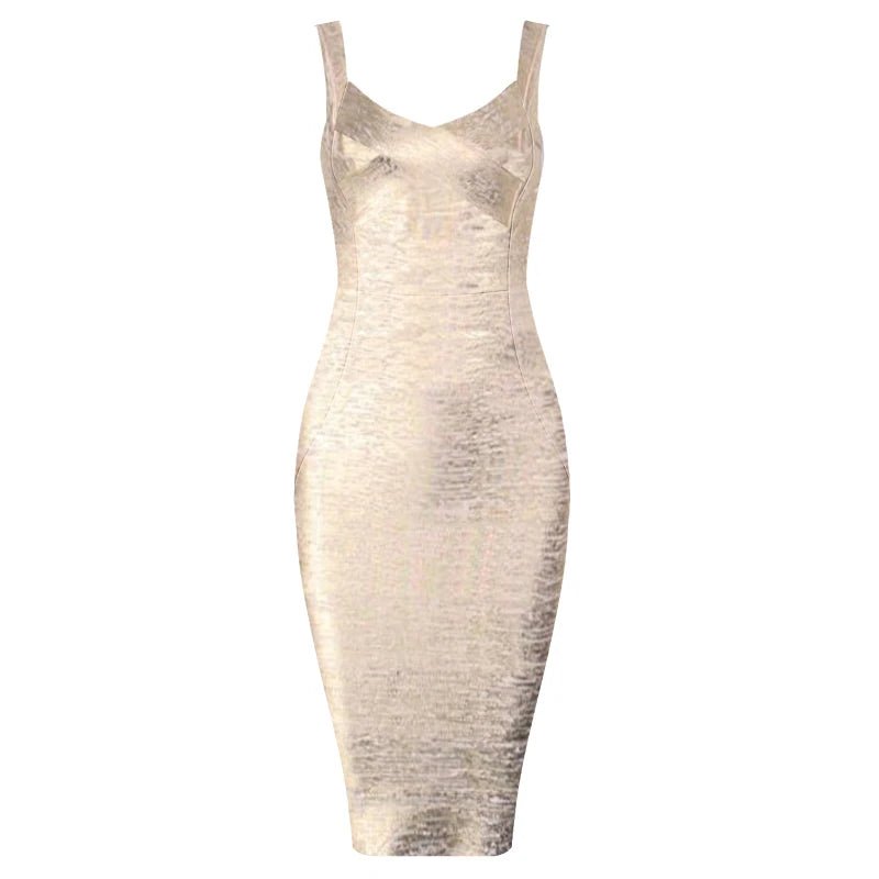 Robe Disco Année 70 Or - Louise Vintage