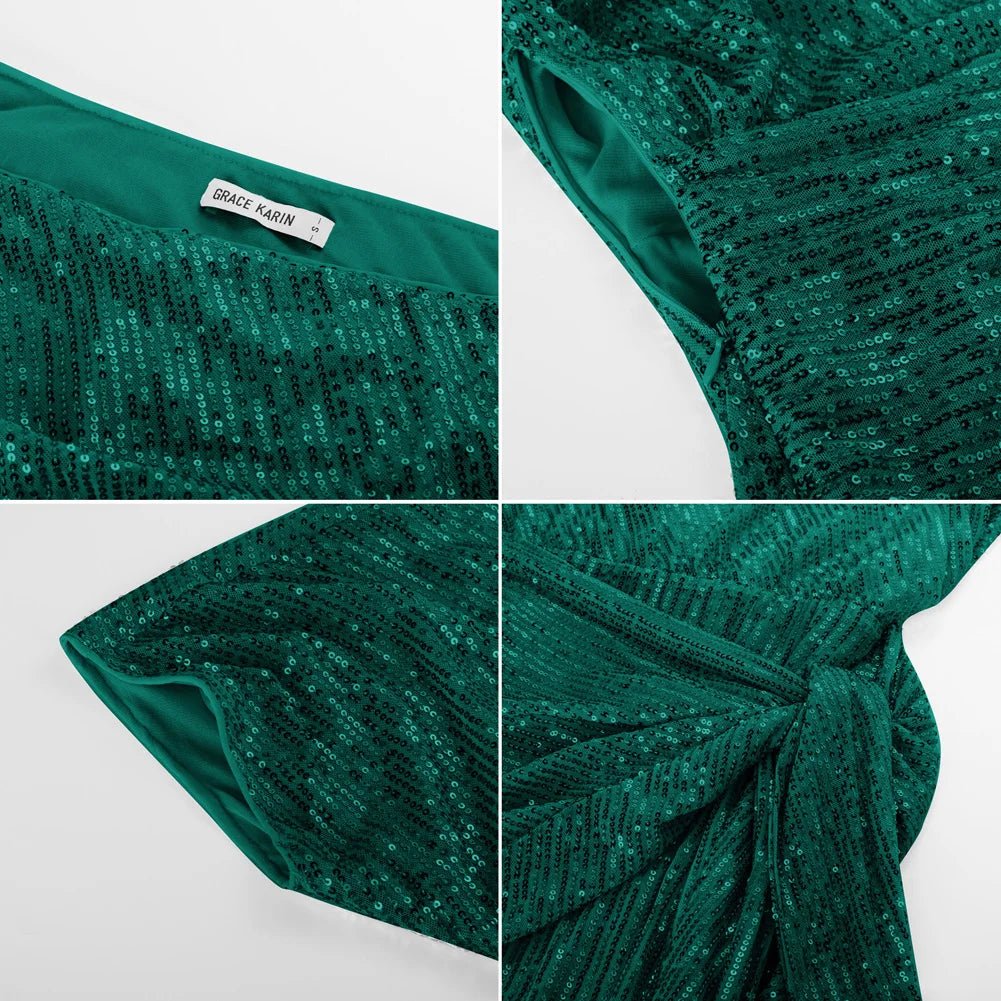 Robe Disco Paillettes Années 70 - Louise Vintage