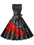 Robe Evasée Vintage Roses - Louise Vintage