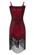 Robe Femme Années 20 Rouge - Louise Vintage