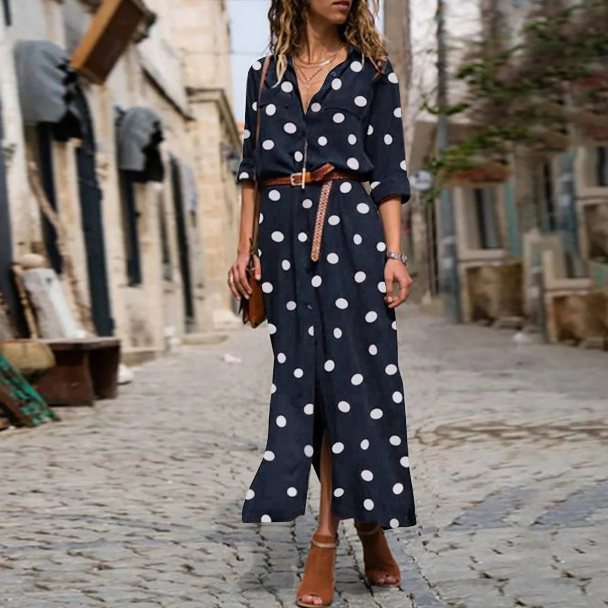 Robe Longue Année 70 Bureau - Louise Vintage