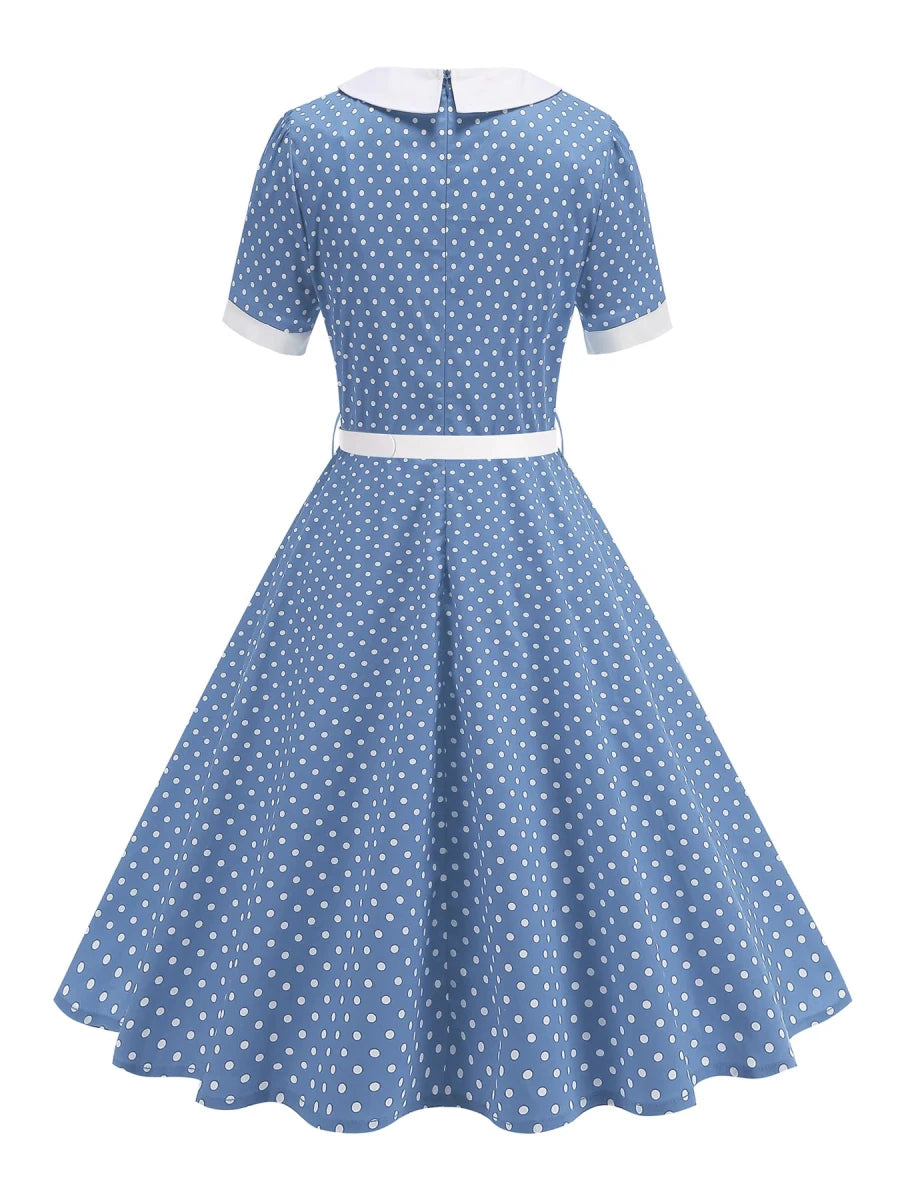 Robe Maxi Vintage Bleu - Louise Vintage