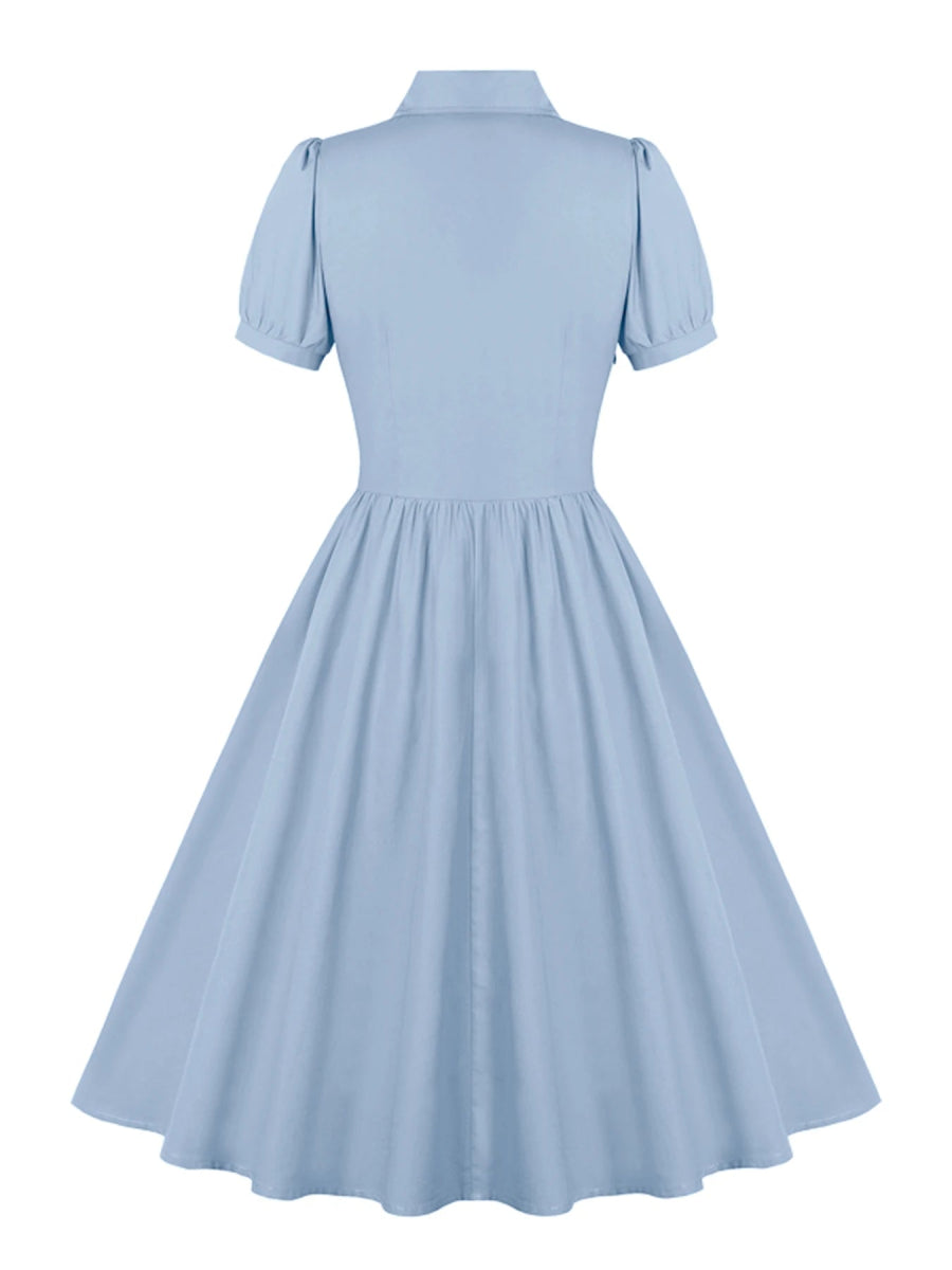 Robe Maxi Vintage Bleu - Louise Vintage