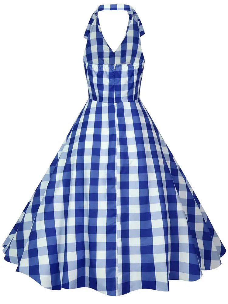 Robe Ouverte Vintage Bleu - Louise Vintage