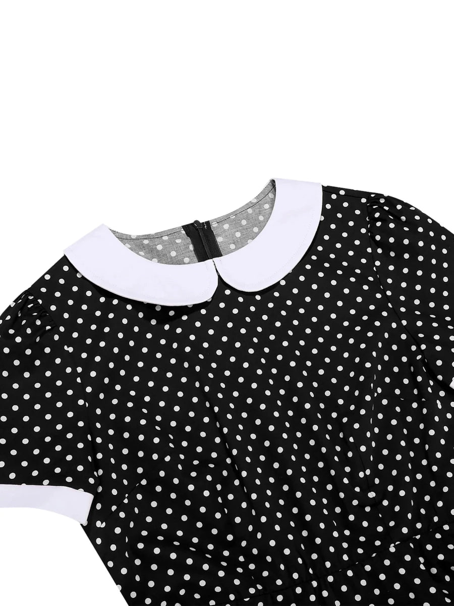 Robe Rétro Année 50 Noire - Louise Vintage
