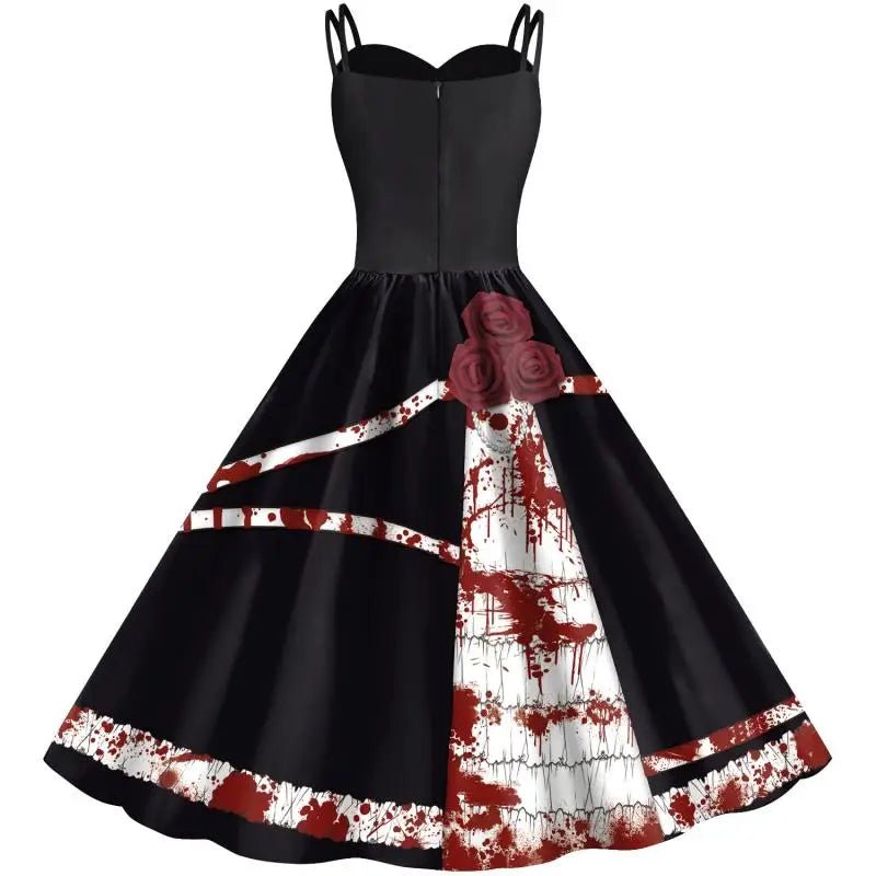Robe Rétro Halloween Noire - Louise Vintage