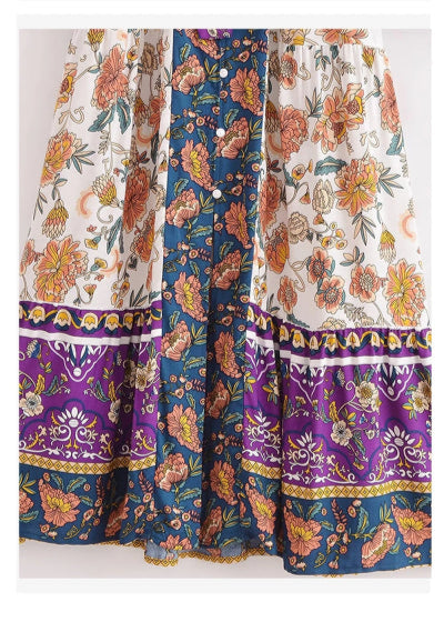 Robe Style Année 70 Champêtre - Louise Vintage