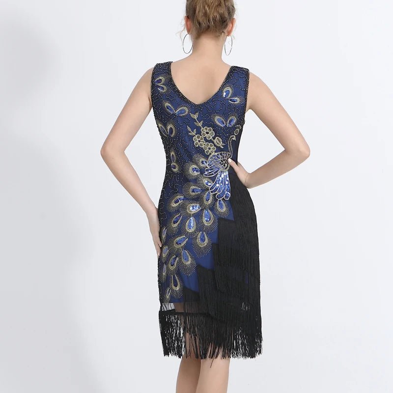 Robe Style Années 20 Bleu - Louise Vintage
