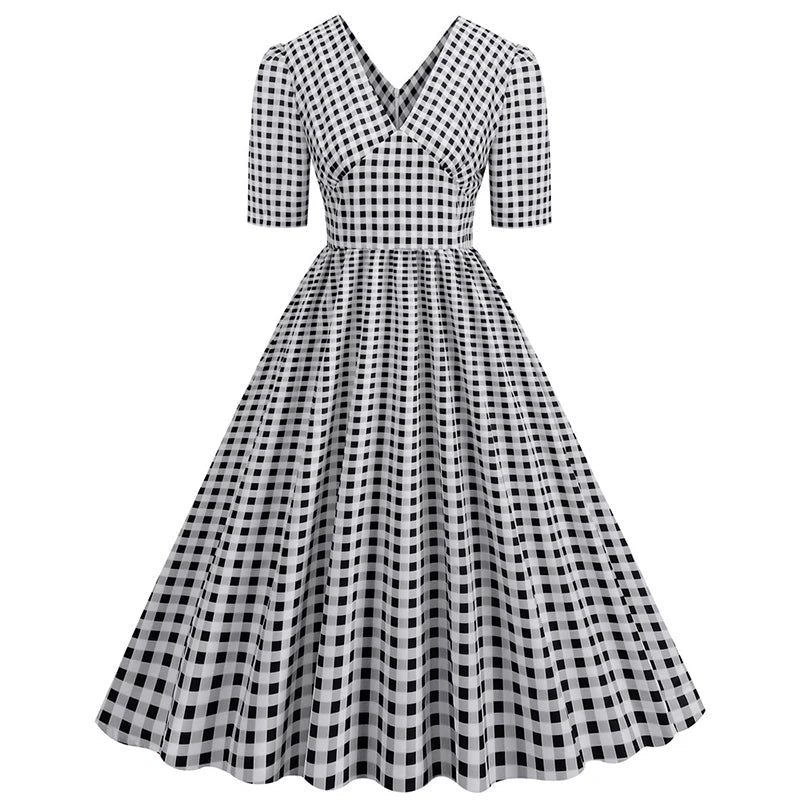 Robe Vichy Année 50 - Louise Vintage