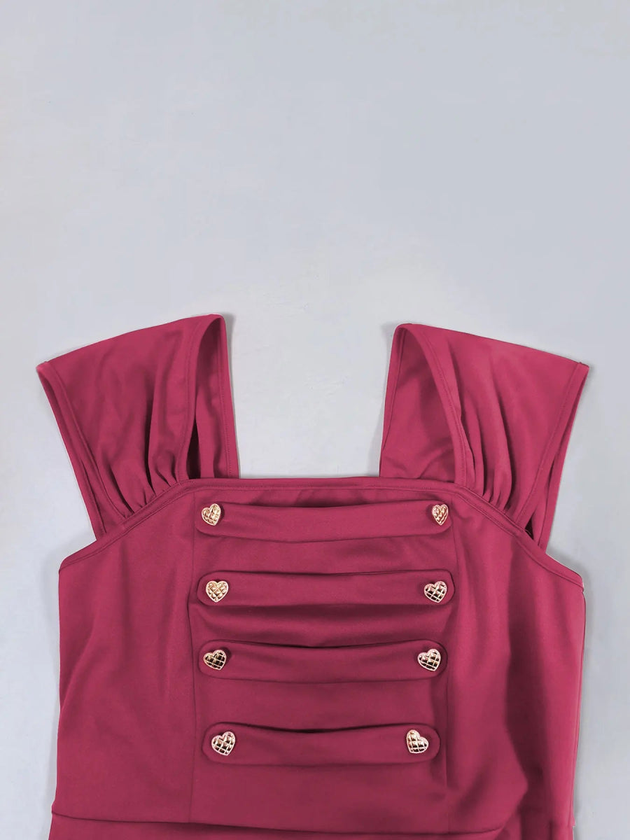 Robe Vintage 50 Bordeaux - Louise Vintage