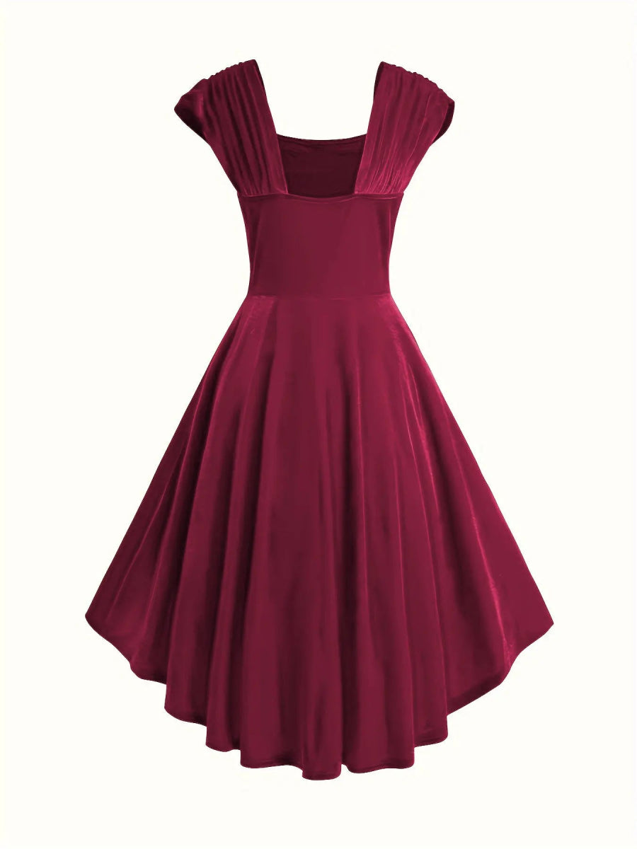 Robe Vintage 50 Bordeaux - Louise Vintage