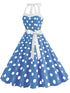 Robe Vintage Année 50 Bleu - Louise Vintage