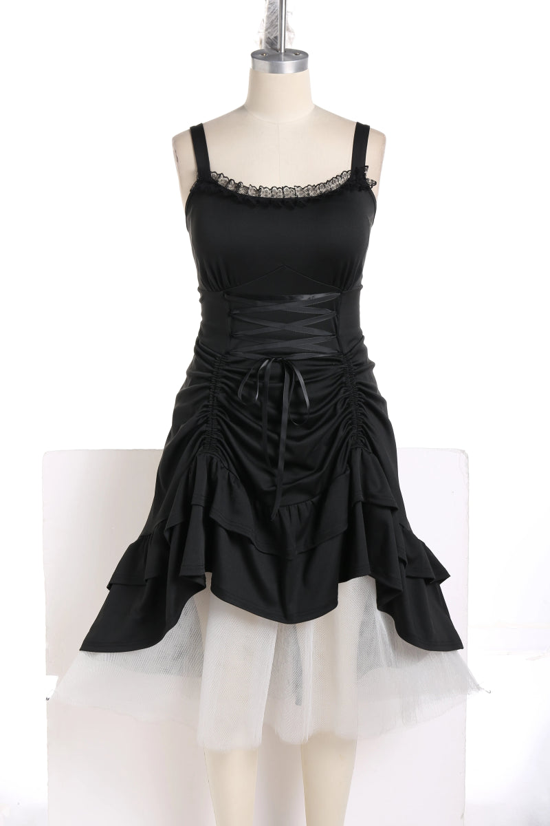 Robe Vintage Année 50 grande taille noir - Louise Vintage