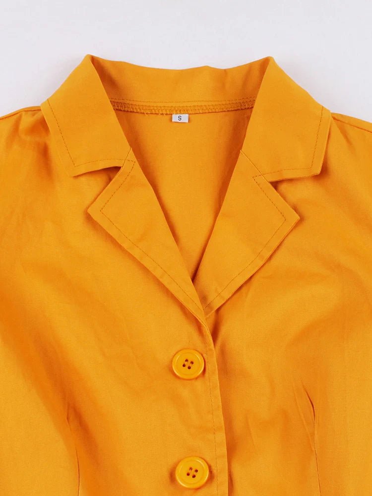 Robe Vintage Année 50 Jaune - Louise Vintage