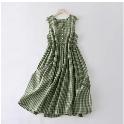 Robe Vintage Année 70 Damier - Louise Vintage