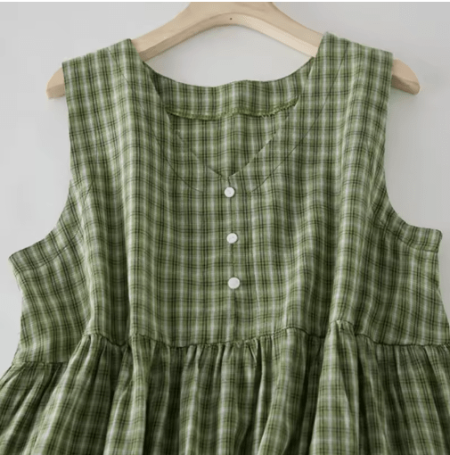 Robe Vintage Année 70 Damier - Louise Vintage