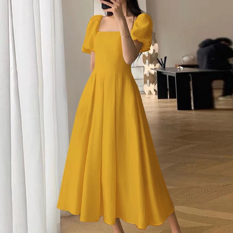 Robe Vintage Année 70 Jaune - Louise Vintage