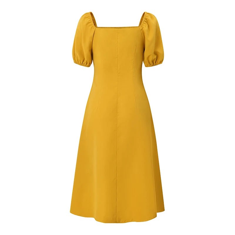 Robe Vintage Année 70 Jaune - Louise Vintage