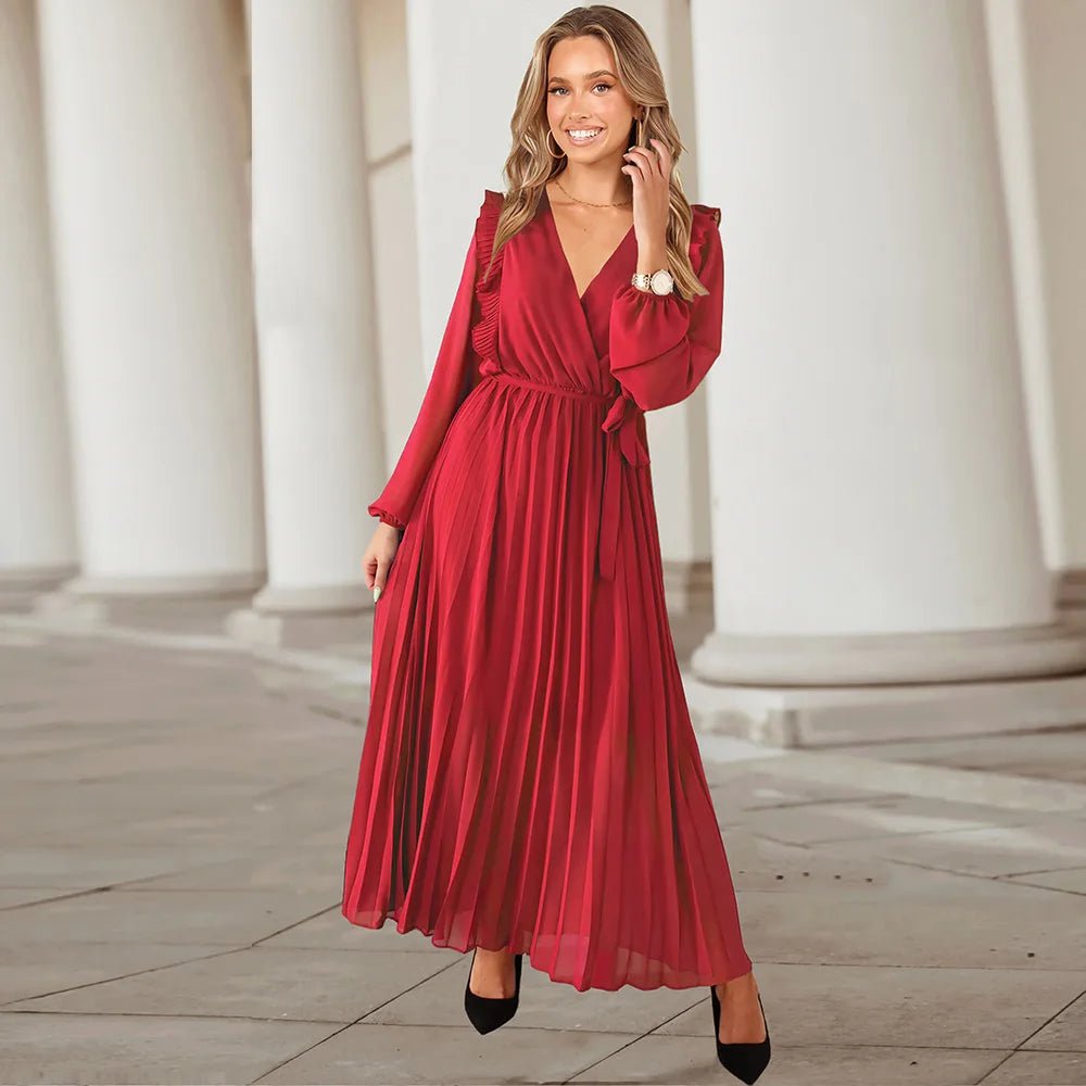 Robe Vintage Année 70 Rouge - Louise Vintage