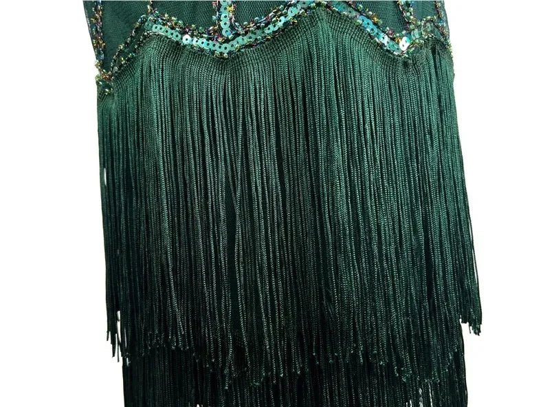 Robe Vintage Années 20 Paris Vert - Louise Vintage