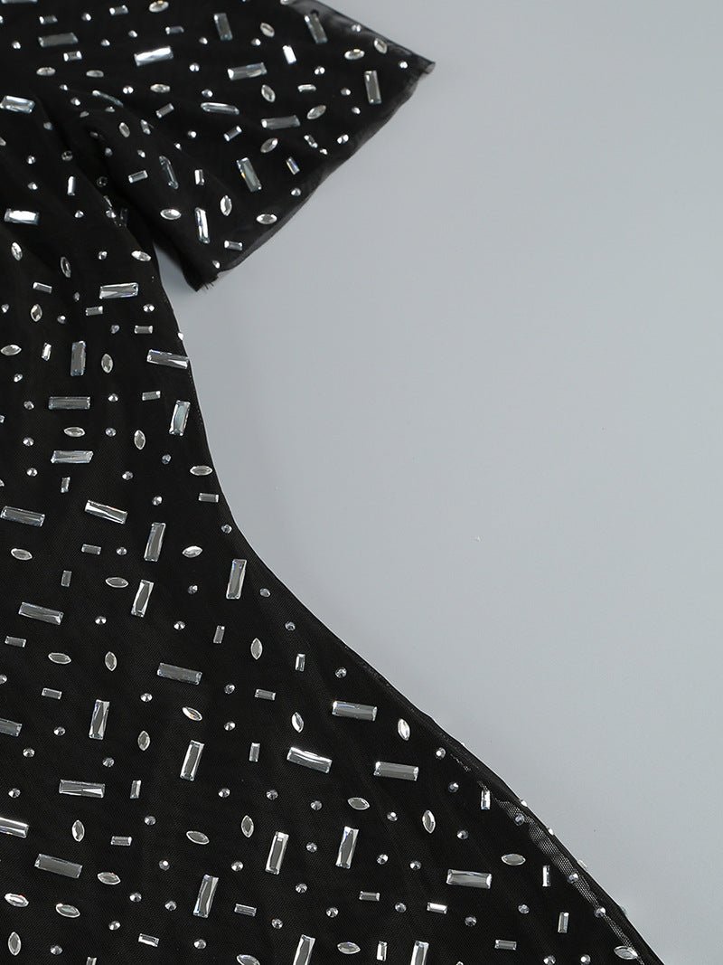 Robe Vintage Années 40 Luxe Noir - Louise Vintage