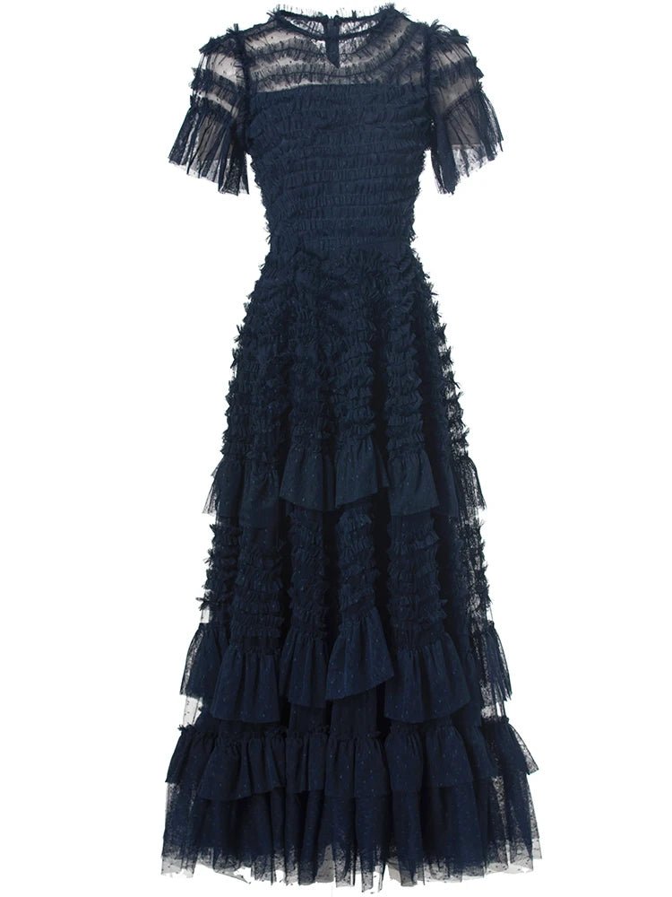 Robe Vintage Années 40 Marine Soirée - Louise Vintage