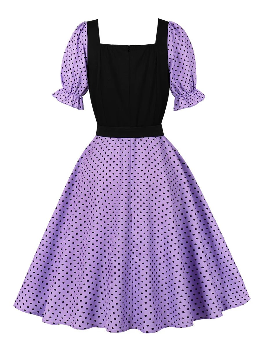 Robe Vintage Années 50 Violet - Louise Vintage
