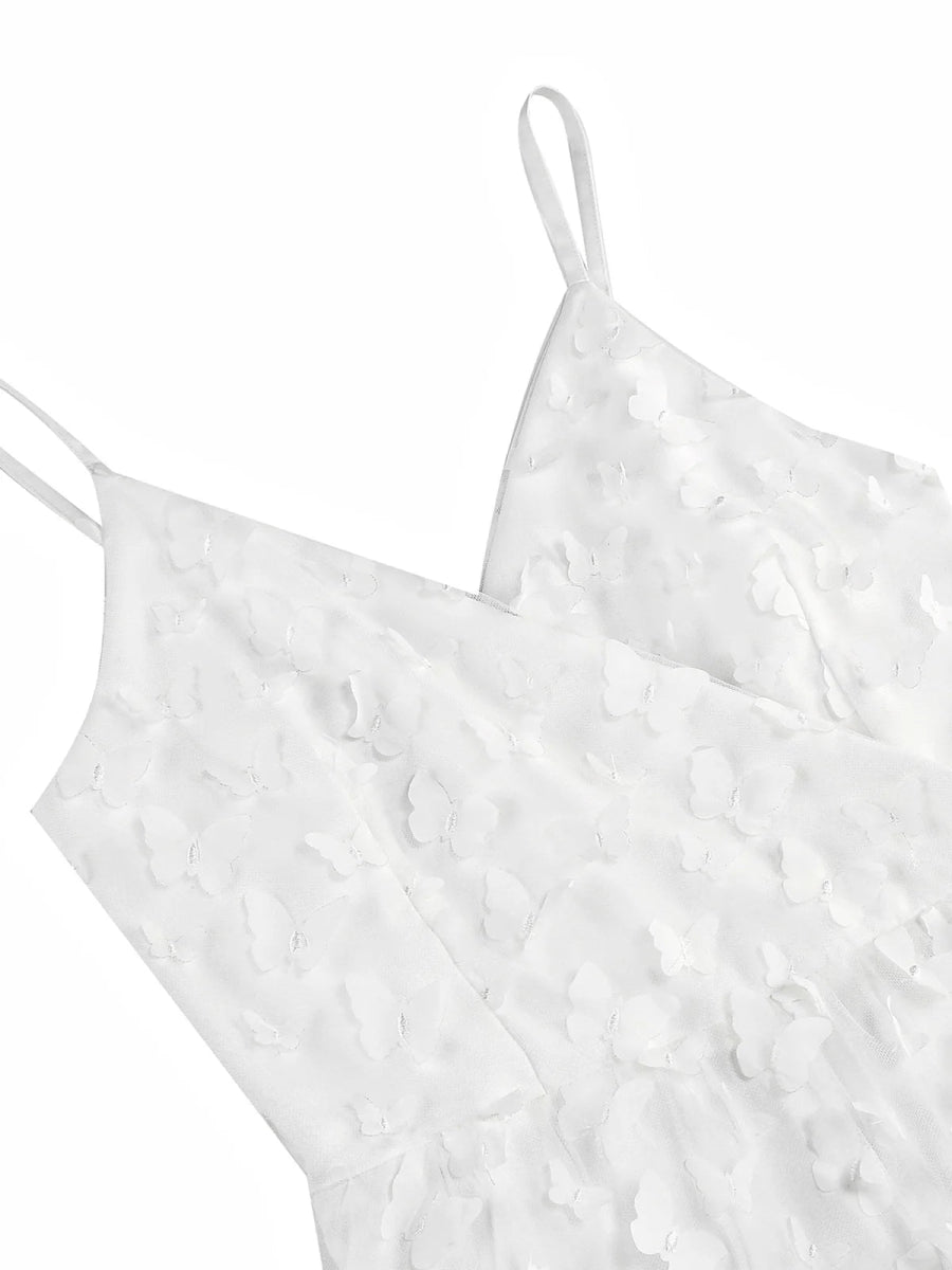 Robe Vintage Blanche Broderie - Louise Vintage