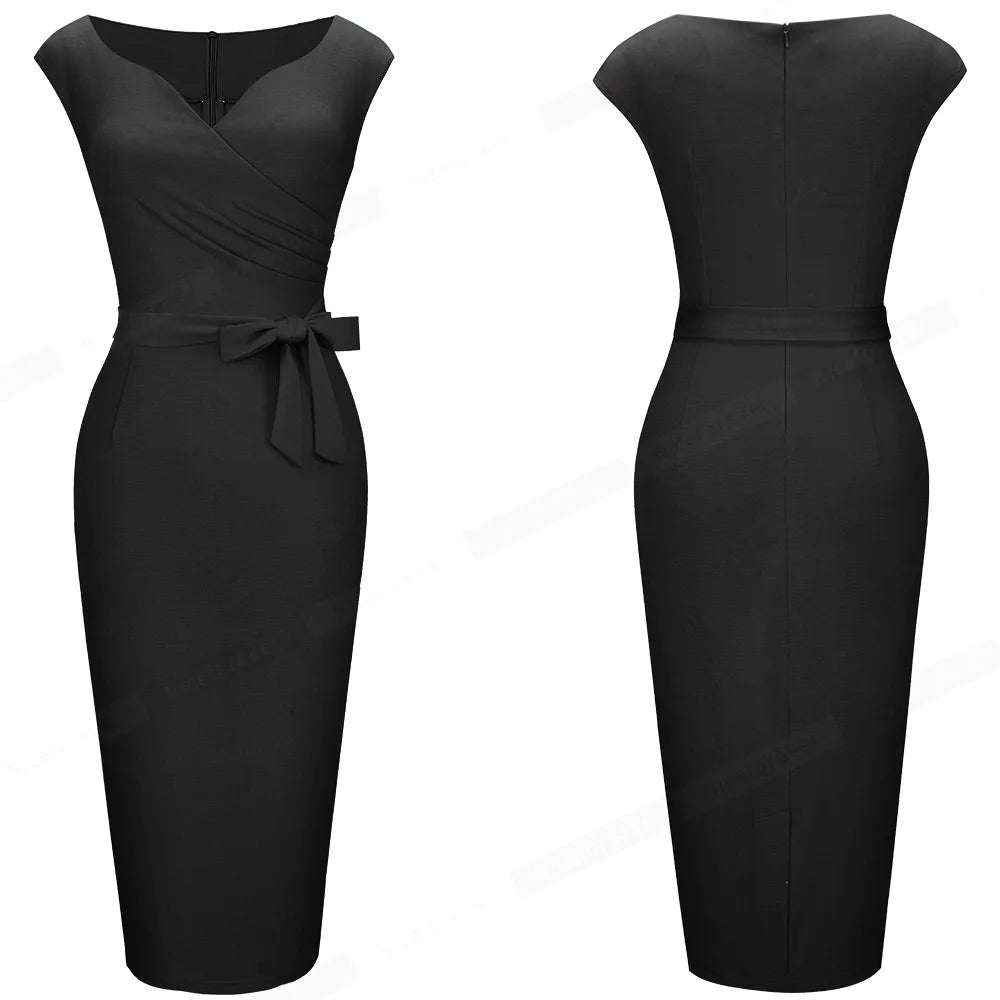 Robe Vintage Crayon Noir - Louise Vintage