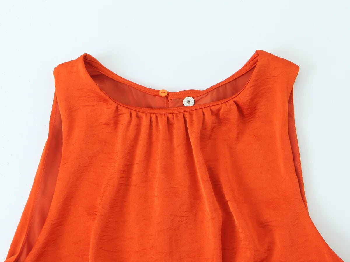 Robe Vintage de Qualité Orange - Louise Vintage