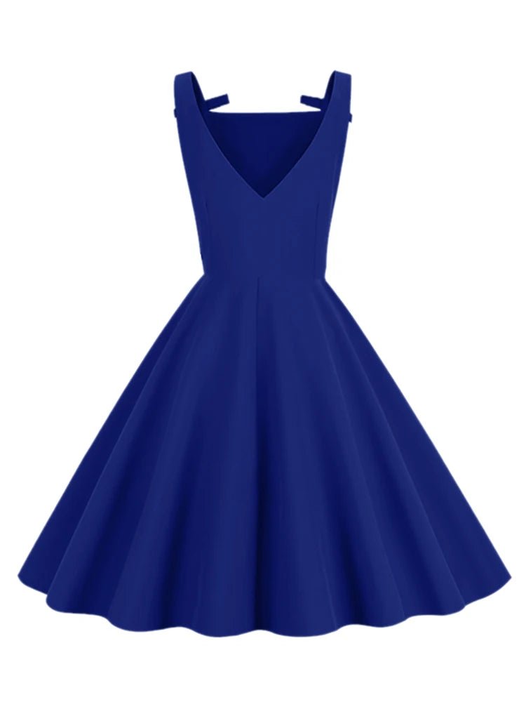 Robe Vintage de Soirée Marine - Louise Vintage