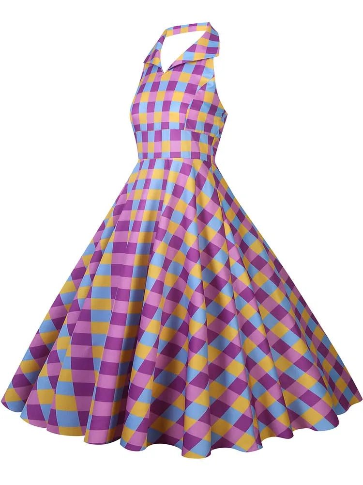 Robe Vintage Dessin Sans Manches - Louise Vintage