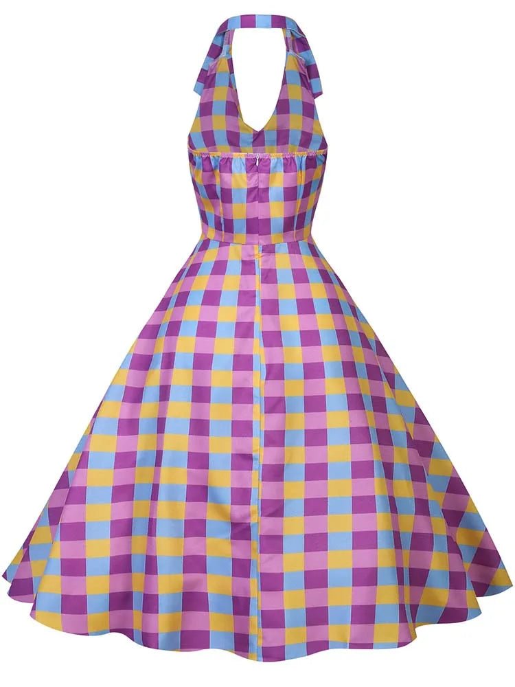 Robe Vintage Dessin Sans Manches - Louise Vintage