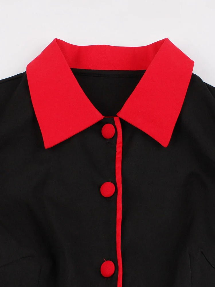 Robe Vintage Froufrou Grande Taille Ciel - Louise Vintage