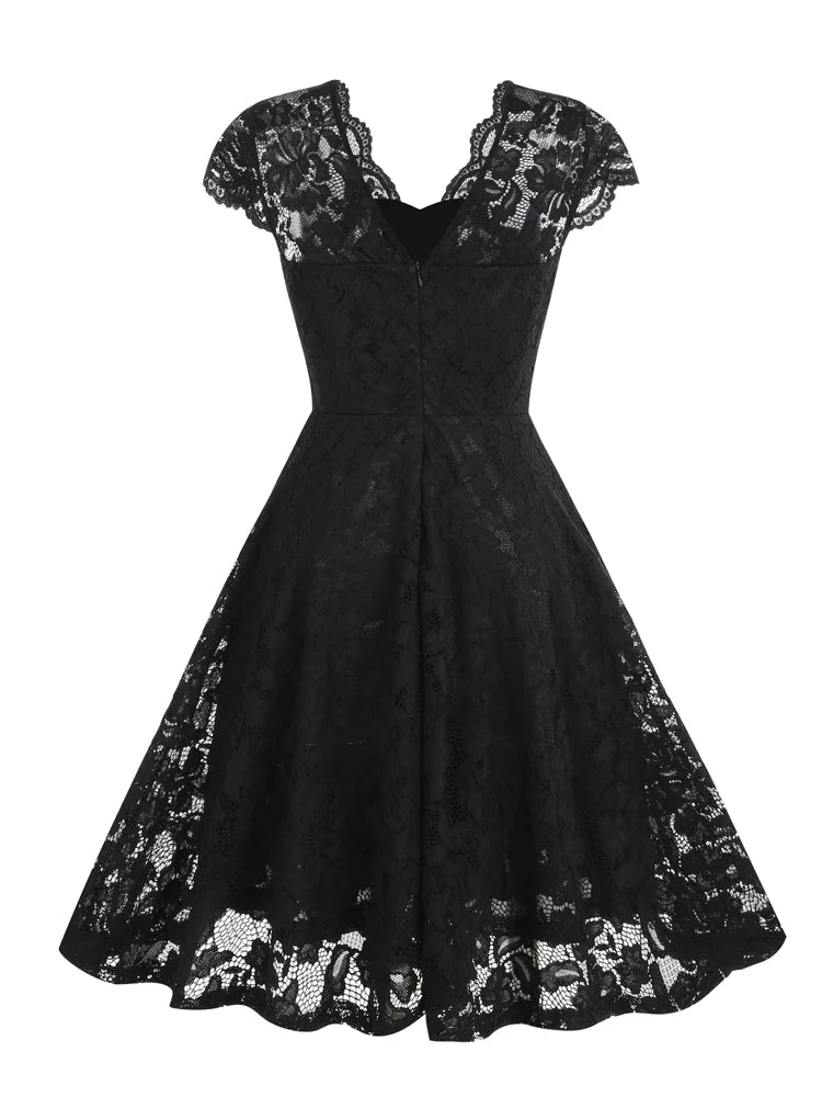 Robe Vintage Gala Noire - Louise Vintage
