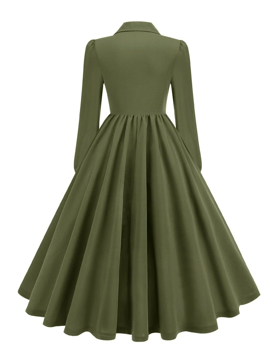 Robe Vintage Grande Taille 50s Noir - Louise Vintage