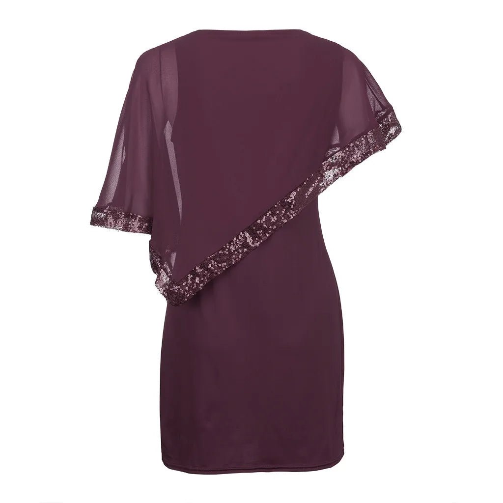 Robe Vintage Grande Taille Bordeaux uni - Louise Vintage