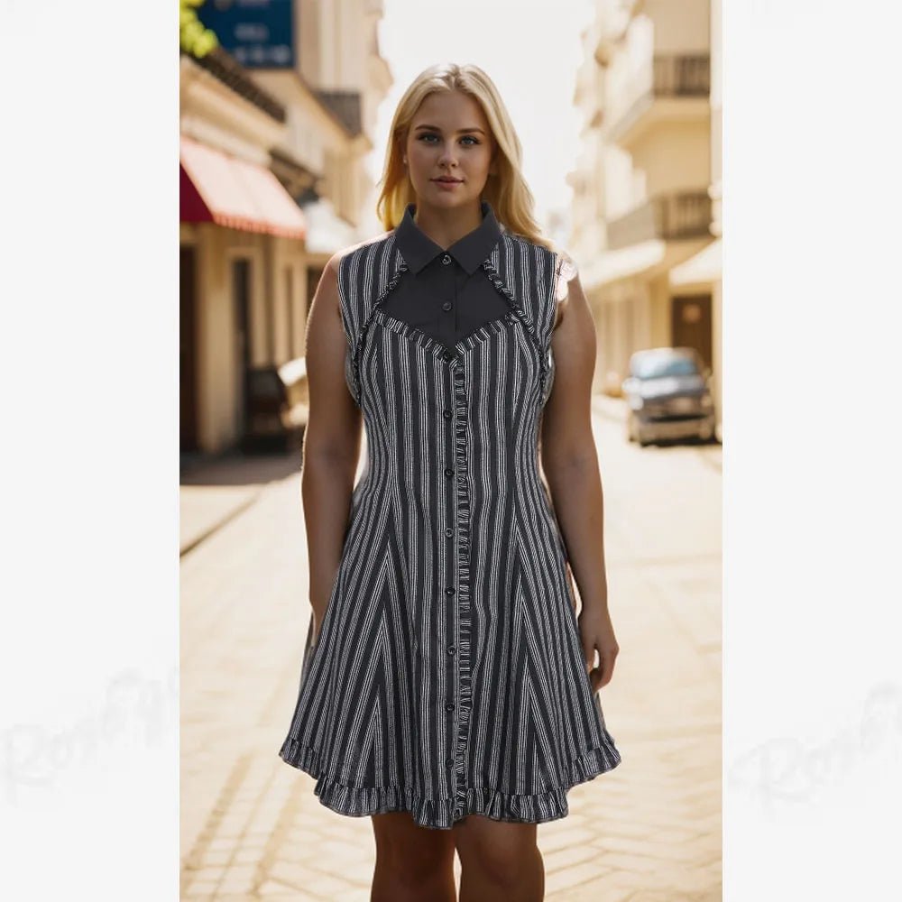 Robe Vintage Grande Taille Col Cranté - Louise Vintage