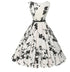 Robe Vintage Grande Taille Haute Blanc - Louise Vintage