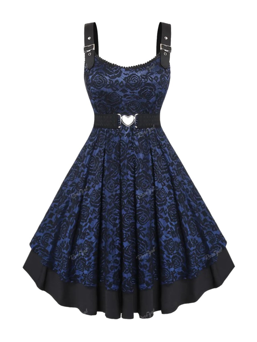 Robe Vintage Grande Taille Lettres - Louise Vintage