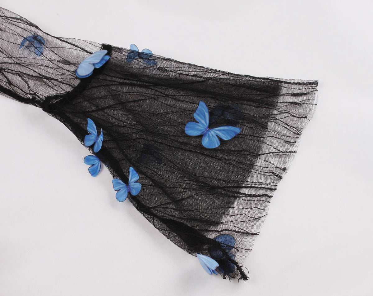 Robe Vintage Grande Taille Noire Fleurs Brodées - Louise Vintage