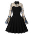 Robe Vintage Grande Taille Noire Fleurs Brodées - Louise Vintage
