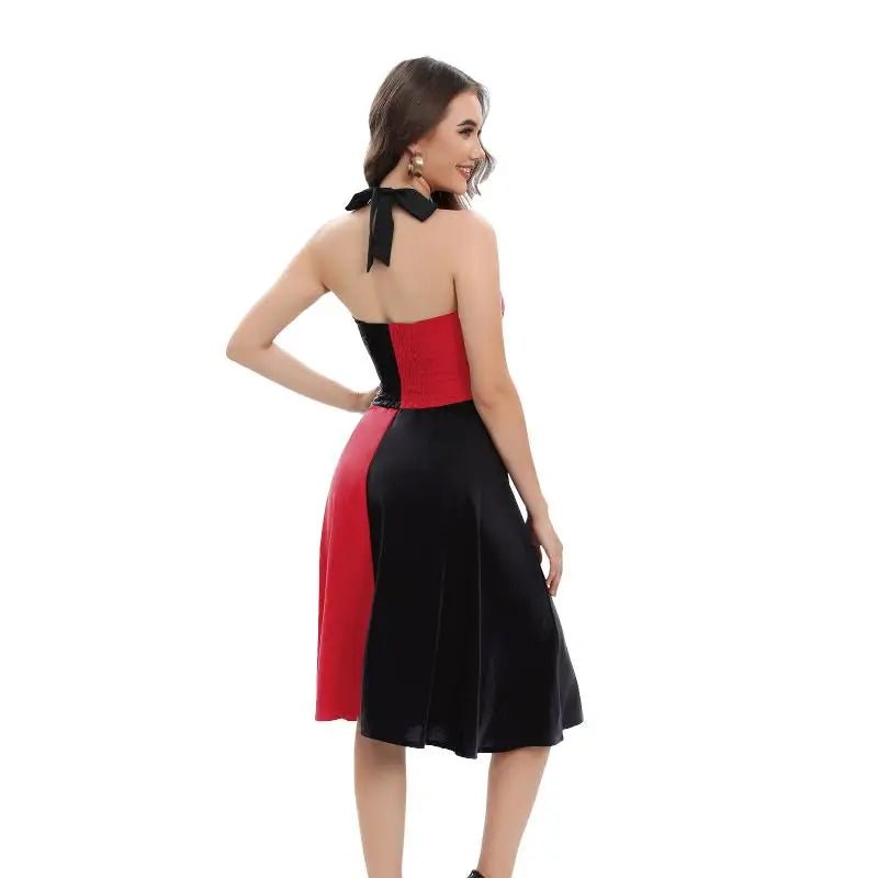 Robe Vintage Grande Taille Rouge Noir - Louise Vintage
