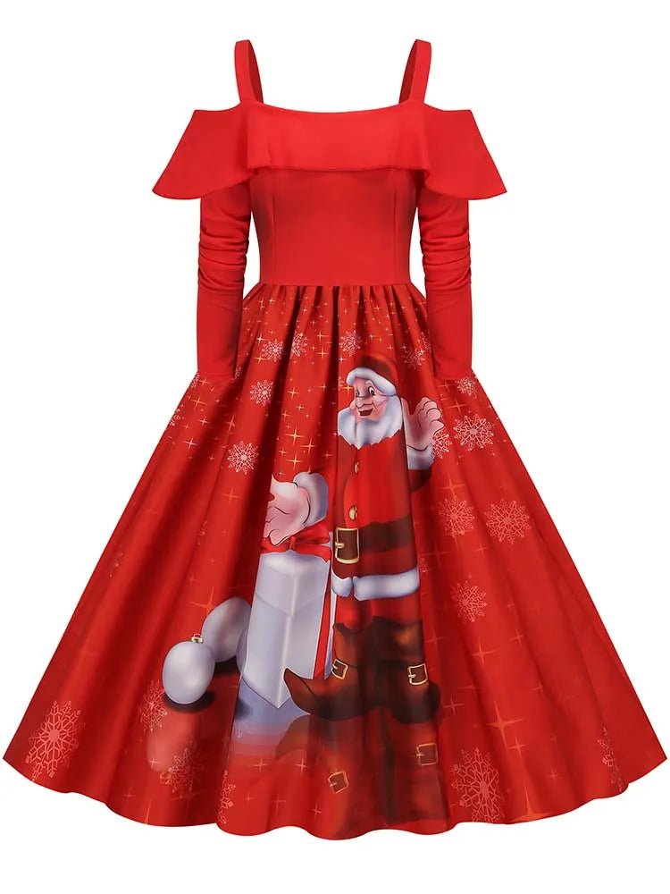 Robe Vintage Hiver Grande Taille Rouge - Louise Vintage