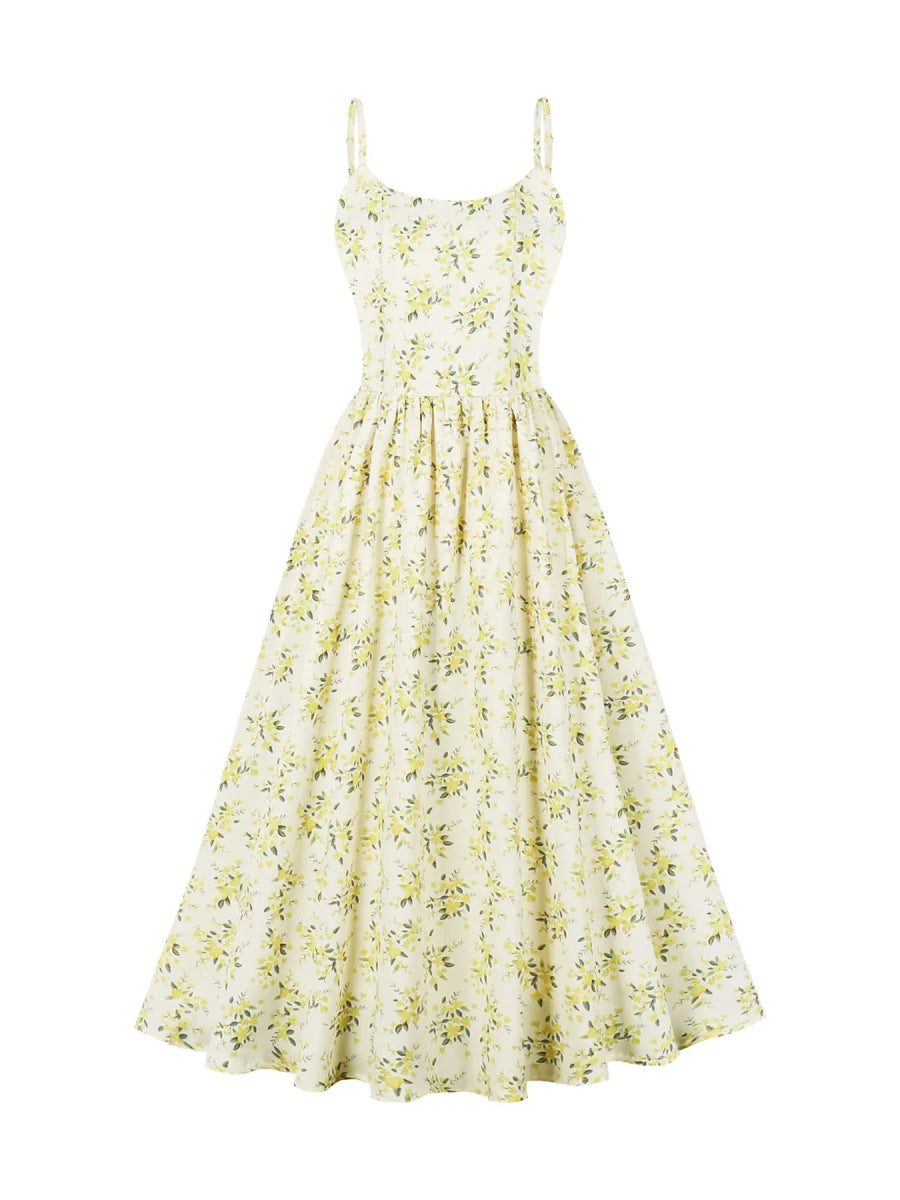 Robe Vintage Jaune - Louise Vintage