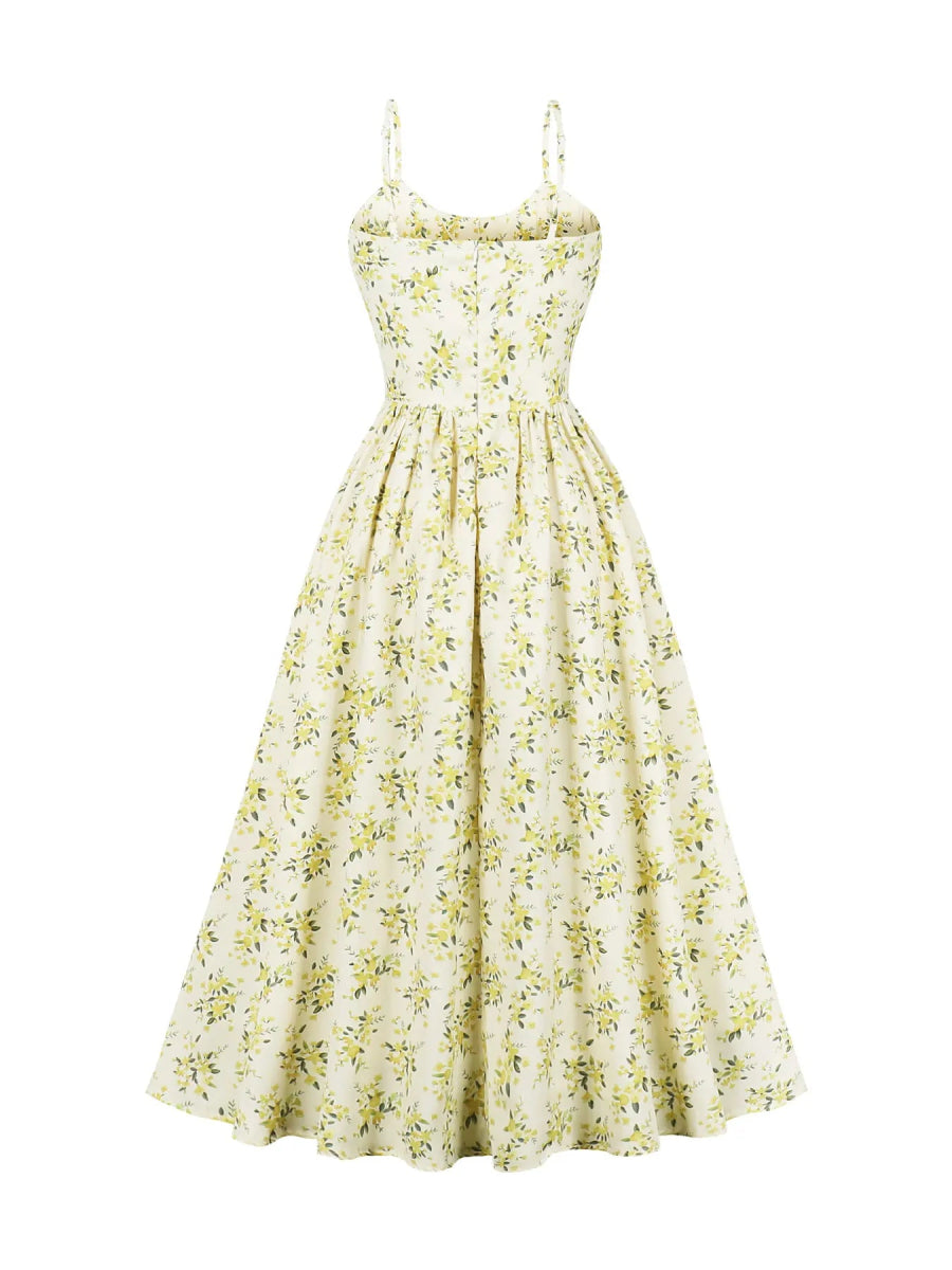 Robe Vintage Jaune - Louise Vintage